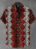 Chemise Homme Africain Décontracté Manche Courte