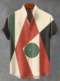 Chemise Homme Africain Décontracté Manche Courte