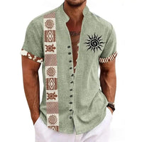 Chemise Africaine Manche Courte Lin