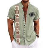 Chemise Africaine Manche Courte Lin