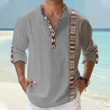 Chemise Homme Africaine Col Montant