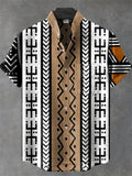 Chemise Homme Africain Décontracté Manche Courte