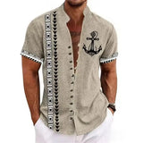 Chemise Africaine Manche Courte Lin