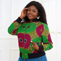 Bombers Femme Tissu Africain