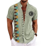 Chemise Africaine Manche Courte Lin