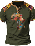 T Shirt Tissu Africain Homme