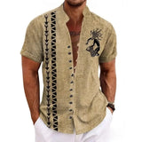 Chemise Africaine Manche Courte Lin