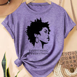 T-Shirt Visage Femme Africaine