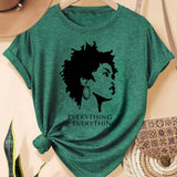 T-Shirt Visage Femme Africaine