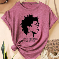 T-Shirt Visage Femme Africaine