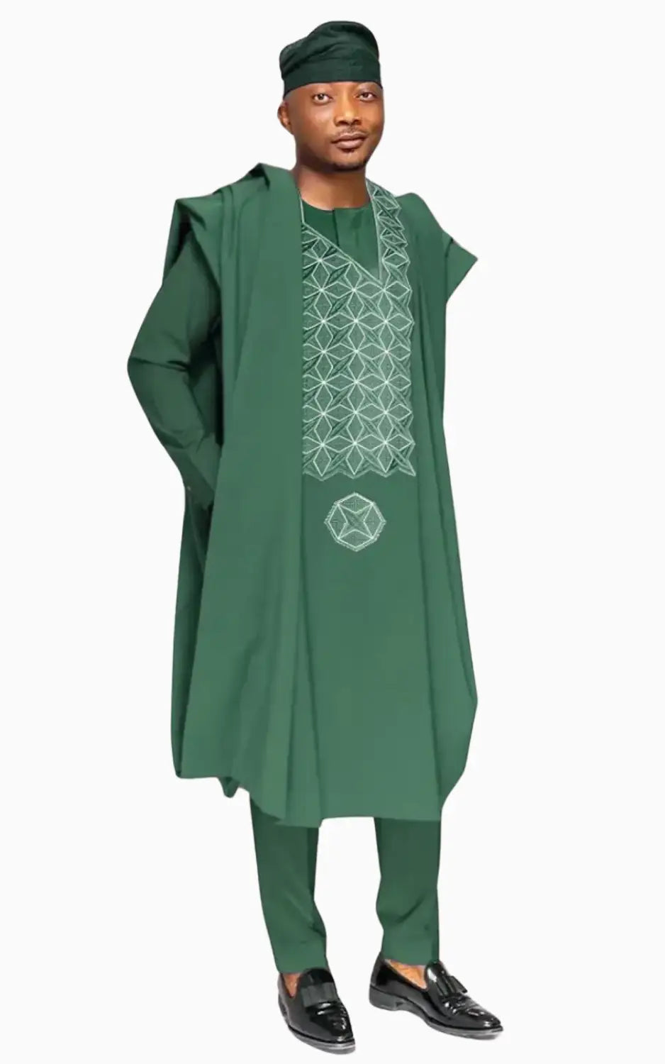 Boubou 3 Pieces Homme en Bazin