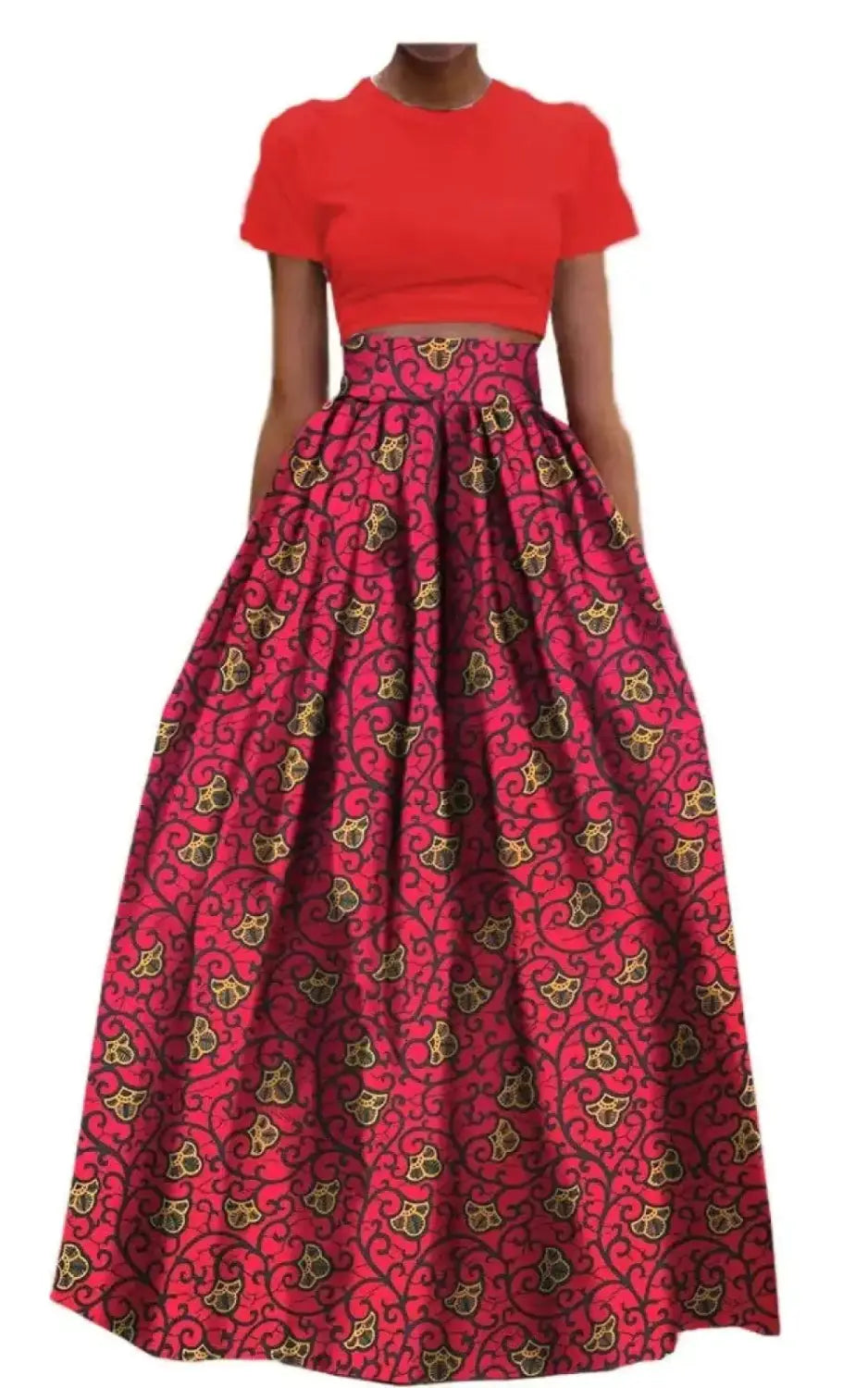 Jupe Longue Motif Africain