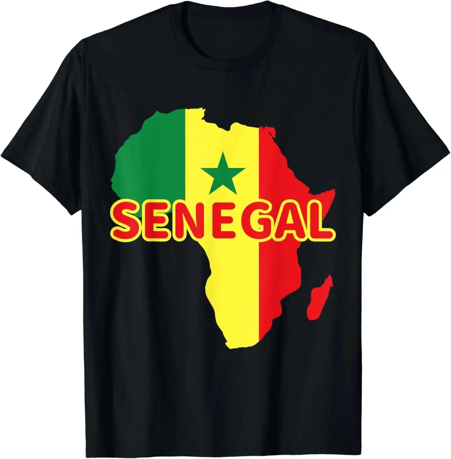 T-Shirt Sénégal Carte D’Afrique