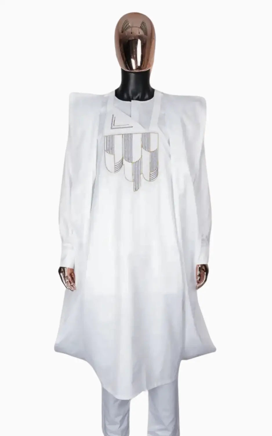 Boubou Blanc pour Homme 3 pièces