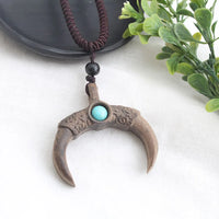Ancien Collier Africain En Bois Artisanal