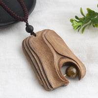 Ancien Collier Africain En Bois Artisanal