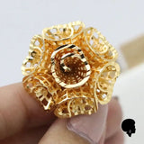 Bague Africaine Fleur en Or