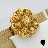 Bague Africaine Fleur en Or