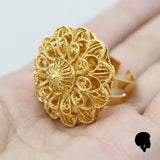 Bague Africaine Fleur en Or