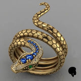 Bague Africaine Serpent