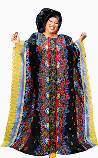 Bazin Boubou Femme Long