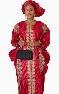 Bazin Brode Pour Femme Afro Elegance