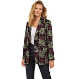 Blazer Tendance Veste Longue en Pagne Africain Pour Femme