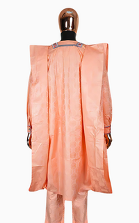 Boubou 3 Pièces Homme Saumon