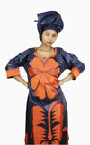Boubou Africain Bazin Femme
