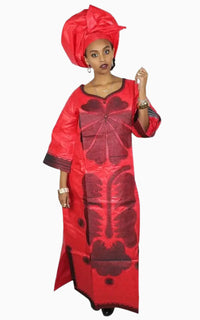 Boubou Africain Bazin Femme