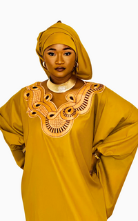 Boubou Africain Couple Ocre
