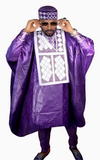 Boubou Africain Couple Violet