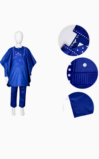 Boubou Africain Enfant 3 Pièces