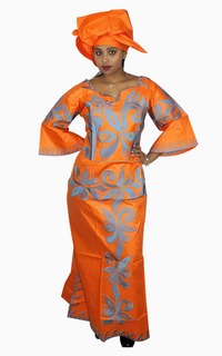 Boubou Africain Femme Coloré