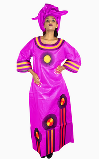 Boubou Africain Femme en Pagne