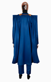 Boubou Africain Homme Bleu