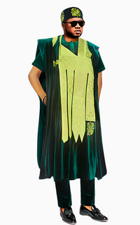 Boubou Africain Homme en Flanelle
