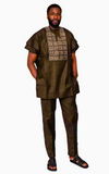 Boubou Africain Homme Manches Courtes