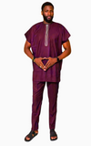Boubou Africain Homme Manches Courtes Tendance