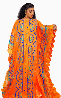 Boubou Bazin Riche Femme Malienne