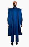 Boubou Bazin Riche Homme Bleu