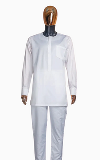 Boubou Blanc pour Homme 3 pièces