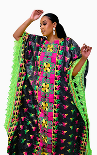 Boubou Femme Africaine Multicolore