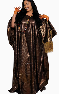 Boubou Marron Femme Mariage
