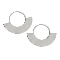 Boucle D’Oreille Africaine Demi-Cercle Plaqué Or