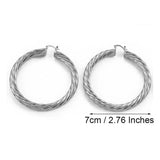 Boucle D’Oreille Africaine Ronde Torsadé