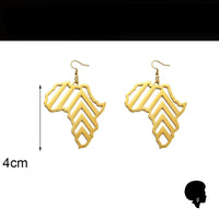 Boucle D’Oreille Forme Afrique