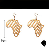 Boucle D’Oreille Forme Afrique