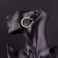 Boucle d’Oreilles Ethnique Africain En Argent