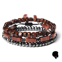 Bracelet Africain en Pierre Hematite